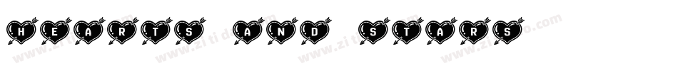 Hearts and Stars字体转换
